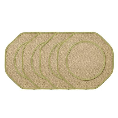 Tischsets, auslaufsicher, Tischsets, Baumwolle, Leinen-Mischgewebe, Tischdekoration, Küchendekoration, 4 Stück von Avejjbaey