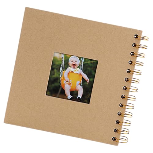 Upgrades Papier-Babyalbum, tragbares Baby-Fotoalbum, 17 x 17 cm, für einzigartige personalisierte Andenken und Feiern von Avejjbaey