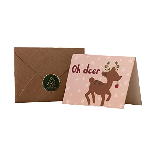 Weihnachtskarten mit Umschlägen, Postkarten, Einladungen, Frohe Weihnachten, 6 Stück von Avejjbaey