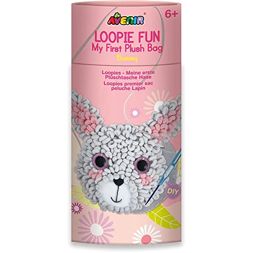 Avenir 6301750 Nähset, Plüschtasche in Schlaufen-Optik, Motiv Hase, Häkeln, Bastelset für Kinder, Kreativ-Set, ab 6 Jahren Avenir 6301750 Nähset, Plüschtasche in Schlaufen-Optik, Motiv Hase, Häkeln, Bastelset für Kinder, Kreativ-Set, ab 6 Jahren von Avenir
