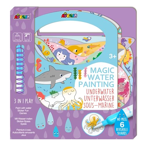 Avenir Ausmalspiel Unterwasser, 3-in-1 Kreativ-Set mit Spielen, Stickern und Ausmalbildern, DIY, für Kinder ab 3 Jahren Avenir Ausmalspiel Unterwasser, 3-in-1 Kreativ-Set mit Spielen, Stickern und Ausmalbildern, DIY, für Kinder ab 3 Jahren von Avenir