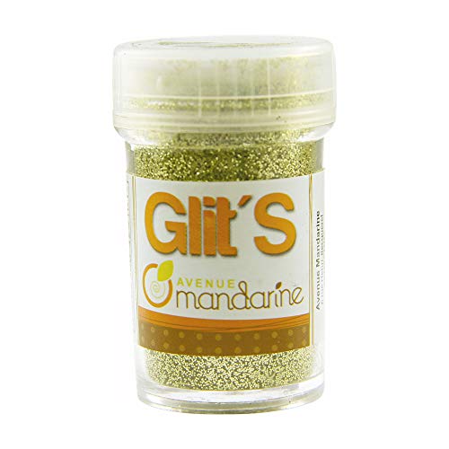 Avenue Mandarine 42510MD Glitter Glit's Flakon (14g, mit praktischem Streuaufsatz zur leichten Handhabung, ideal für Kinder) 1 Stück grün von Avenue Mandarine