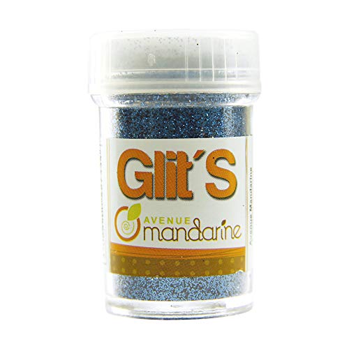 Avenue Mandarine 42733O Glitter Glit's Flakon (14g, mit praktischem Streuaufsatz zur leichten Handhabung, ideal für Kinder) 1 Stück azurblau von Avenue Mandarine