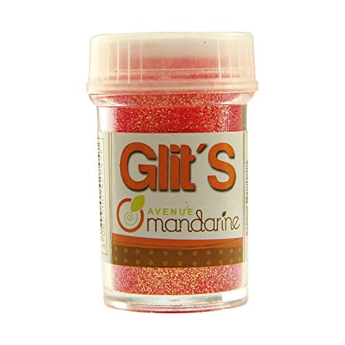 Avenue Mandarine 42745O Glitter Glit's Flakon (14g, mit praktischem Streuaufsatz zur leichten Handhabung, ideal für Kinder) 1 Stück Neon orange von Avenue Mandarine