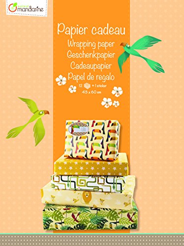 Avenue Mandarine CO085O - Block mit 12 Bogen Geschenkpapier, 43x60cm, 4-fach gefaltet, ideal um Geschenke zu veredeln + 1 Stickerbogen 21x29,7cm zum Personalisieren des Geschenks, Junge, 1 Block Avenue Mandarine CO085O - Block mit 12 Bogen Geschenkpapier, 43x60cm, 4-fach gefaltet, ideal um Geschenke zu veredeln + 1 Stickerbogen 21x29,7cm zum Personalisieren des Geschenks, Junge, 1 Block von Avenue Mandarine