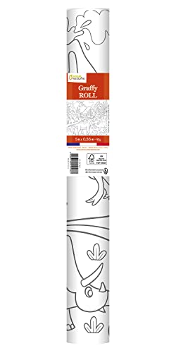 Avenue Mandarine GY126C - Ausmalrolle Graffy Roll, 5 m x 35 cm, Zeichnung 50cm wiederholt sich 10-mal, Plakatpapier 90g, Dinosaurier, 1 Rolle Avenue Mandarine GY126C - Ausmalrolle Graffy Roll, 5 m x 35 cm, Zeichnung 50cm wiederholt sich 10-mal, Plakatpapier 90g, Dinosaurier, 1 Rolle von Avenue Mandarine