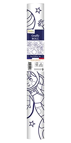 Avenue Mandarine GY128C - Ausmalrolle Graffy Roll, 5 m x 35 cm, Zeichnung 50cm wiederholt sich 10-mal, Plakatpapier 90g, Weltraum, 1 Rolle Avenue Mandarine GY128C - Ausmalrolle Graffy Roll, 5 m x 35 cm, Zeichnung 50cm wiederholt sich 10-mal, Plakatpapier 90g, Weltraum, 1 Rolle von Avenue Mandarine