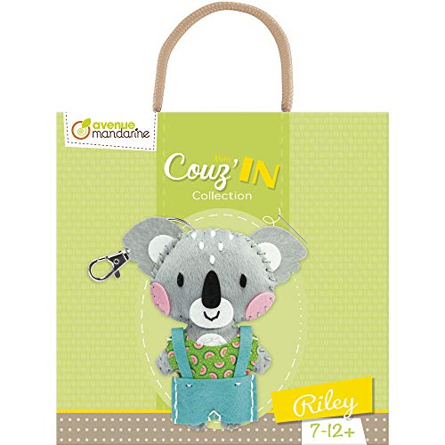 Avenue Mandarine KC090C Set Mini Couz'in, mit Löchern Versehene Wollfilzelemente, Selbstklebende Wollfilzelemente, Füllwatte, Nadel aus Kunststoff, Nähgarn, 1 Set, Riley Avenue Mandarine KC090C Set Mini Couz'in, mit Löchern Versehene Wollfilzelemente, Selbstklebende Wollfilzelemente, Füllwatte, Nadel aus Kunststoff, Nähgarn, 1 Set, Riley von Avenue Mandarine