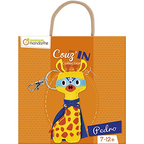 Avenue Mandarine KC132C - Mini Couz´In Pedro Giraffe, Schlüsselanhänger zum Nähen, ideal ab 7 Jahren, 1 Stück Avenue Mandarine KC132C - Mini Couz´In Pedro Giraffe, Schlüsselanhänger zum Nähen, ideal ab 7 Jahren, 1 Stück von Avenue Mandarine