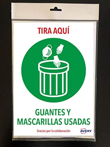 Avery Spanien AV_KITCOVID7_ES Signalisierung Coronavirus COVID19-TIRAR Handschuh & USAA-MASCARILLAS, 2 A4-Blätter Avery Spanien AV_KITCOVID7_ES Signalisierung Coronavirus COVID19-TIRAR Handschuh & USAA-MASCARILLAS, 2 A4-Blätter von Avery