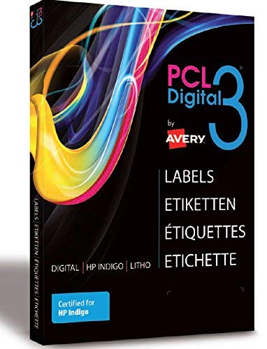 Avery Spanien pcl3-r – Etiketten in Rolle für digitale Pressen, Rot von Avery España