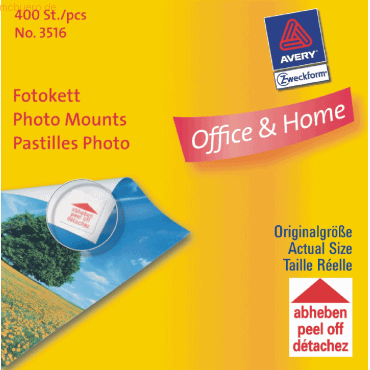 10 x Avery Zweckform Fotokleber im Kartonspender VE=400 Stück 10 x Avery Zweckform Fotokleber im Kartonspender VE=400 Stück von Avery Zweckform