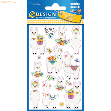 10 x Avery Zweckform Glitter Stickers Alpaka 16 Motive bunt 16 Stück 10 x Avery Zweckform Glitter Stickers Alpaka 16 Motive bunt 16 Stück von Avery Zweckform