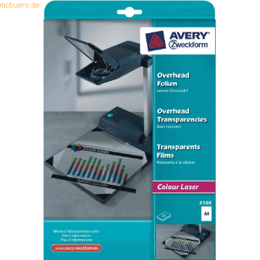 Avery Zweckform Laserfolie A4 0,13mm VE=20 Blatt von Avery Zweckform