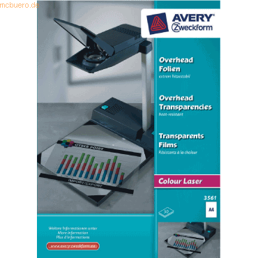 Avery Zweckform Laserfolie A4 0,13mm VE=50 Blatt von Avery Zweckform