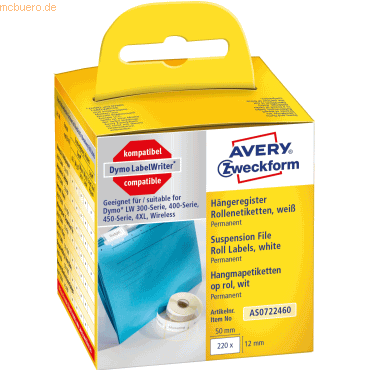 Avery Zweckform Rollenetiketten Register 50x12mm VE=220St Avery Zweckform Rollenetiketten Register 50x12mm VE=220St von Avery Zweckform