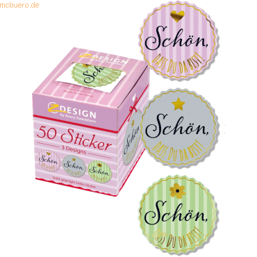 6 x Avery Zweckform Schmucketikett auf Rolle 'schön dass du da bist' 3 6 x Avery Zweckform Schmucketikett auf Rolle 'schön dass du da bist' 3 von Avery Zweckform
