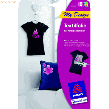 Avery Zweckform T-Shirt Folie A4 weiß VE=4 Blatt Avery Zweckform T-Shirt Folie A4 weiß VE=4 Blatt von Avery Zweckform