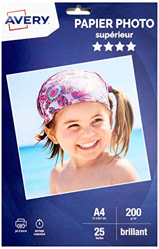 AVERY-C 9434-15-25 Blatt Fotopapier, hochglänzend, 200 g/m ², für Tintenstrahldrucker, hinteres AVERY-C 9434-15-25 Blatt Fotopapier, hochglänzend, 200 g/m ², für Tintenstrahldrucker, hinteres von Avery