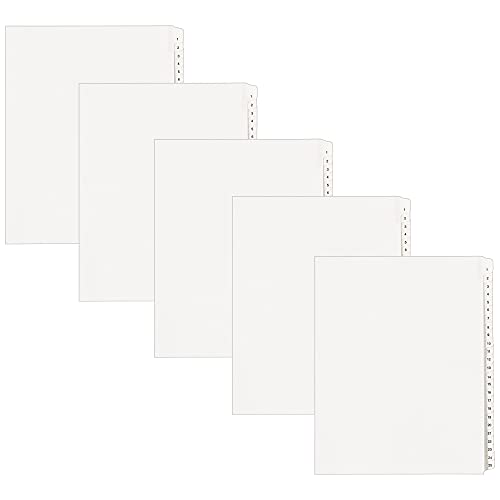 Avery 1-25 Rechtliche Exponat-Trennblätter für 3 Ringbücher, 25-Tab-Sets, Allstate Style, 5 Ordner-Trennblätter (24761) von Avery