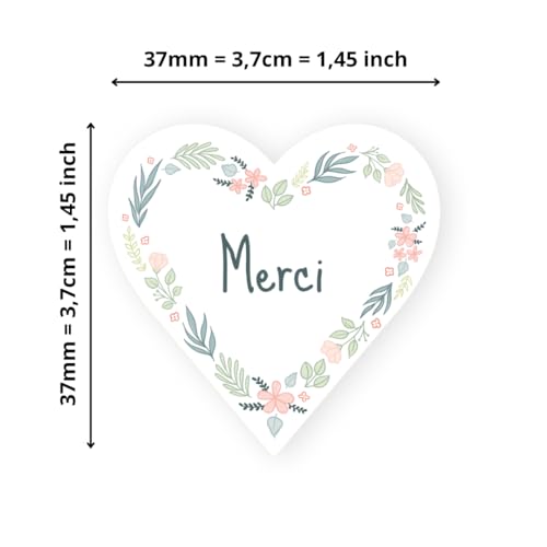 Avery - 140 Etiketten Danke Herzform selbstklebend – 37 x 37 mm – Recyclingpapier – Blumenkranz – 4 Bögen A4 Aufkleber Herzen Danksagung für Hochzeit, Handwerk und Partys Avery - 140 Etiketten Danke Herzform selbstklebend – 37 x 37 mm – Recyclingpapier – Blumenkranz – 4 Bögen A4 Aufkleber Herzen Danksagung für Hochzeit, Handwerk und Partys von Avery