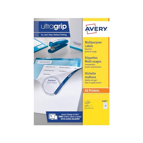 Avery 3489 Universal-Etikette (A4) von Avery