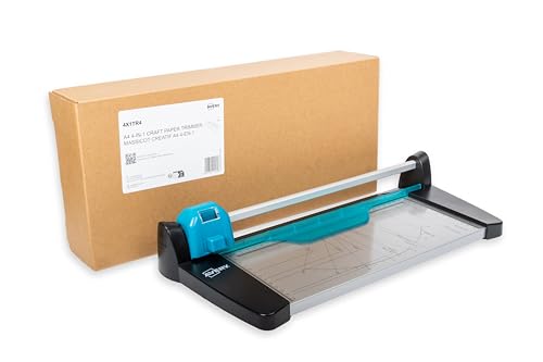 Avery 4-in-1 A4-Papierschneider, gerade, gewellt, Armaturenbrett & Faltschnurschneider für Handwerk, Büro und Schule von Avery