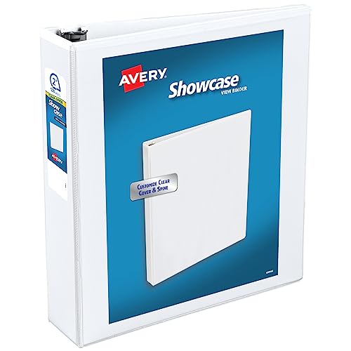 Avery Economy Showcase View 19701 Ringordner mit 3 Ringen, 5,1 cm Durchmesser, 1 weißer Ordner von Avery