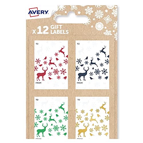 Festliches Geschenk-Etikett – Rentier von AVERY