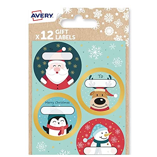 Festliches Geschenk-Etikett - Santa Friends Festliches Geschenk-Etikett - Santa Friends von Avery