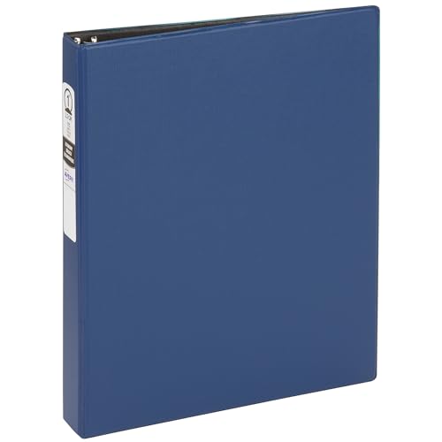 Ringbuch mit runden Ringen, Farben 1 Pack 1" blau von Avery