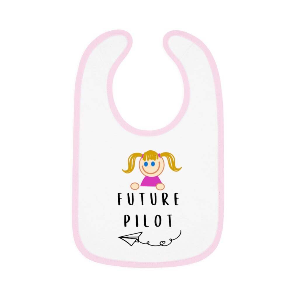Flugzeug-Themen Baby Bibs Future Pilot - Mädchen Bibs, Shower Geschenk, Neugeborene Geschenk von AviationGoodies