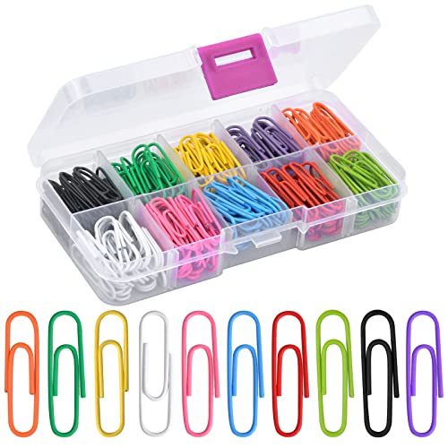 AvoDovA 250 Stück Büroklammern, 28mm, Metall, Bunt, Standard, 1.1 x 0.31 Zoll, 8 x 28mm AvoDovA 250 Stück Büroklammern, 28mm, Metall, Bunt, Standard, 1.1 x 0.31 Zoll, 8 x 28mm von AvoDovA