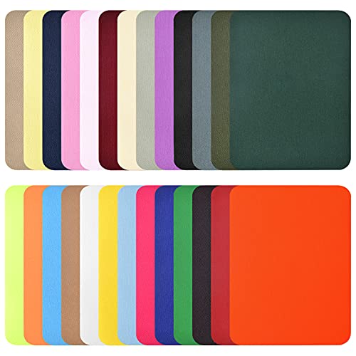 AvoDovA 26PCS Bügelflicken Patches Aufbügelflicken, Kleider-Flicken zum Aufbügeln, Jeans Denim Baumwolle Patches zum Aufbügeln, Aufnäher Patches für Kleidung Kinder und Erwachsene, Multicolor von AvoDovA