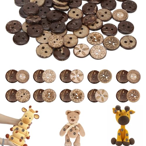 Aweisile kokosknöpfe knöpfe 100 Stück Gemischt Holzknöpfe Knöpfe Holz 2 Löcher Vintage Runde Knöpfe 18mm Holzknopf für Nähen Handwerk,knöpfe für Scrapbooking DIY Basteln Nähen Aweisile kokosknöpfe knöpfe 100 Stück Gemischt Holzknöpfe Knöpfe Holz 2 Löcher Vintage Runde Knöpfe 18mm Holzknopf für Nähen Handwerk,knöpfe für Scrapbooking DIY Basteln Nähen von Aweisile