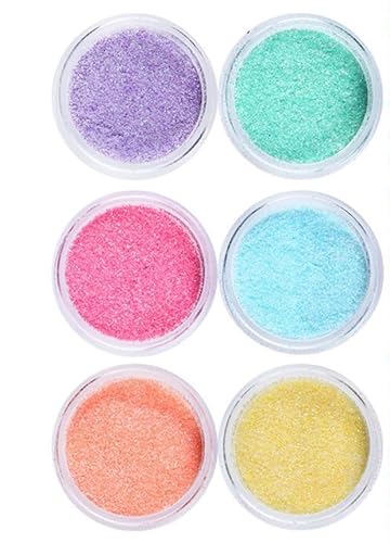 Awenity 12pcs Glitzerpulver Set, Glitzer Set Kinder,12 Farben Extra Feiner Glitzer, Nagelkunst, Körper Make-up, Basteln, Schleim, Karten & Kunsthandwerk - Schimmer für DIY-Projekte und Bühnenmake-up von Awenity