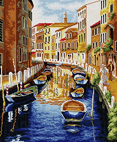 Awesocrafts Kreuzstich Stickpackungen Vorgedruckt Venedig, Wasserstadt Bilder Vorlagen Sticken Set Vorgedruckt 14CT 2 Stränge Awesocrafts Kreuzstich Stickpackungen Vorgedruckt Venedig, Wasserstadt Bilder Vorlagen Sticken Set Vorgedruckt 14CT 2 Stränge von Awesocrafts