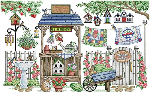 Awesocrafts Kreuzstich Stickpackungen Vorgedruckt Verzauberter Garten Bilder Vorlagen Sticken Set Vorgedruckt 14CT 2 Stränge Awesocrafts Kreuzstich Stickpackungen Vorgedruckt Verzauberter Garten Bilder Vorlagen Sticken Set Vorgedruckt 14CT 2 Stränge von Awesocrafts