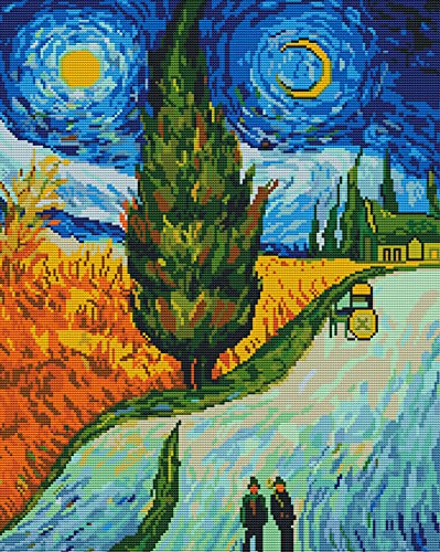 Awesocrafts Kreuzstich Stickpackungen Vorgedruckt Vincent van Goghs Weg der Zypressen Bilder Vorlagen Sticken Set Vorgedruckt 11CT 3 Stränge Awesocrafts Kreuzstich Stickpackungen Vorgedruckt Vincent van Goghs Weg der Zypressen Bilder Vorlagen Sticken Set Vorgedruckt 11CT 3 Stränge von Awesocrafts