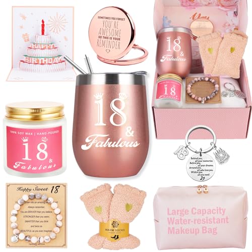 18. Geburtstag Mädchen, Geschenke zum 18 Geburtstag Mädchen, Geschenk 18 Geburtstag Mädchen, Hochwertigen Schöne 18 Geburtstag Geschenk für Schwester Beste Freundin Nichte Klassenkamerad 18. Geburtstag Mädchen, Geschenke zum 18 Geburtstag Mädchen, Geschenk 18 Geburtstag Mädchen, Hochwertigen Schöne 18 Geburtstag Geschenk für Schwester Beste Freundin Nichte Klassenkamerad von Awfrky