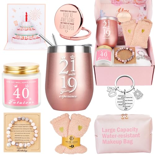 Awfrky 40. Geschenke für Frauen, Geschenke Zum 40 Geburtstag Frau, 40. Geburtstagsgeschenk für Frauen, Lustige Geschenkset Frauen, 40 Jahre Geburtstagsgeschenk für Mama Schwester Ehefrau Tante Awfrky 40. Geschenke für Frauen, Geschenke Zum 40 Geburtstag Frau, 40. Geburtstagsgeschenk für Frauen, Lustige Geschenkset Frauen, 40 Jahre Geburtstagsgeschenk für Mama Schwester Ehefrau Tante von Awfrky