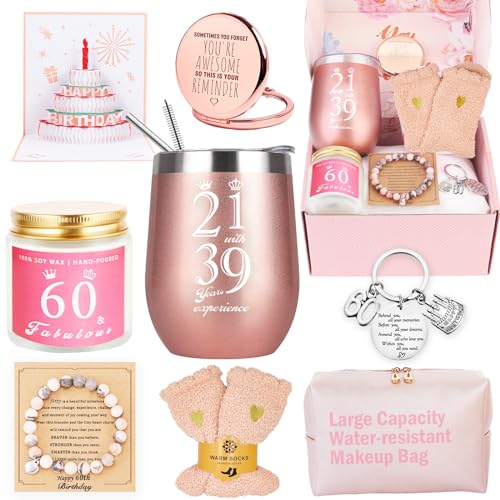 Awfrky 60. Geschenke für Frauen, Geschenke Zum 60 Geburtstag Frau, 60. Geburtstagsgeschenk für Frauen, Lustige Geschenkset Frauen, 60 Jahre Geburtstagsgeschenk für Mama Schwester Ehefrau Tante Oma Awfrky 60. Geschenke für Frauen, Geschenke Zum 60 Geburtstag Frau, 60. Geburtstagsgeschenk für Frauen, Lustige Geschenkset Frauen, 60 Jahre Geburtstagsgeschenk für Mama Schwester Ehefrau Tante Oma von Awfrky