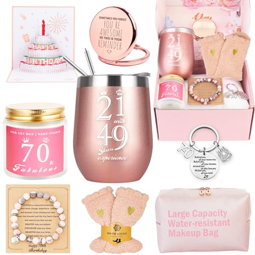 Awfrky 70. Geschenke für Frauen, Geschenke Zum 70 Geburtstag Frau, 70. Geburtstagsgeschenk für Frauen, Lustige Geschenkset Frauen, 70 Jahre Geburtstagsgeschenk für Mama Schwester Ehefrau Tante Oma Awfrky 70. Geschenke für Frauen, Geschenke Zum 70 Geburtstag Frau, 70. Geburtstagsgeschenk für Frauen, Lustige Geschenkset Frauen, 70 Jahre Geburtstagsgeschenk für Mama Schwester Ehefrau Tante Oma von Awfrky