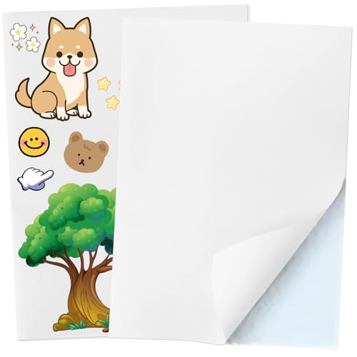 20 Sticker Drucker Vinylfolie Sticker Papier zum Bedrucken A4, Aufkleber Selbstklebend Wasserfest (20) von Awinker