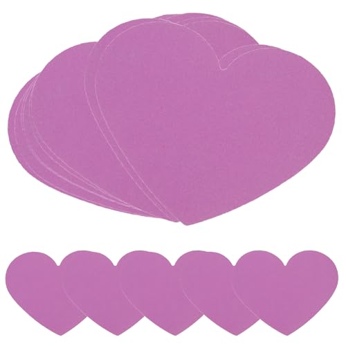 40 Stück Rote Herzen Papier, Papierherzen Groß, Papierausschnitte in Herzform, Rote Herz Papier Deko für Hochzeit Geburtstag Valentinstag, Wand, Klassenzimmer, Schule, Bastelprojekte (Purple) von Awleynz