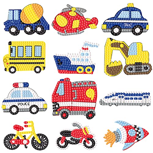 Awonlate 12 Stück Diamond Painting Kinder, 5d DIY Auto Diamant Aufkleber Kit, DIY Diamant Painting Kit für Kinder und Erwachsene Anfänger, Geburtstags Geschenk für Jungen Mädchen Awonlate 12 Stück Diamond Painting Kinder, 5d DIY Auto Diamant Aufkleber Kit, DIY Diamant Painting Kit für Kinder und Erwachsene Anfänger, Geburtstags Geschenk für Jungen Mädchen von Awonlate
