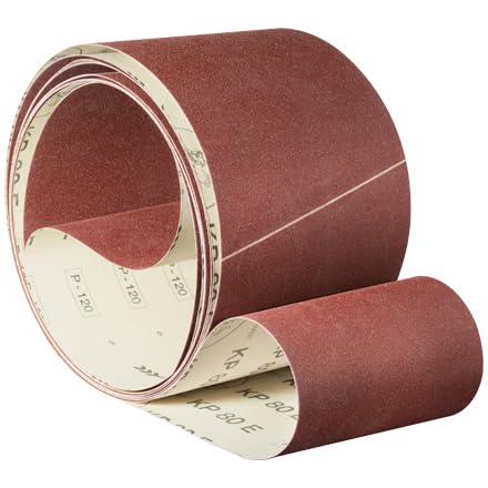 Awuko Schleifband Schleifbänder KP80E Schleifpapier für Holz | Alle Maße und Körnung wählbar 150 x 6880 mm | Korn/Körnung: 120 | 3 Stück Awuko Schleifband Schleifbänder KP80E Schleifpapier für Holz | Alle Maße und Körnung wählbar 150 x 6880 mm | Korn/Körnung: 120 | 3 Stück von Awuko