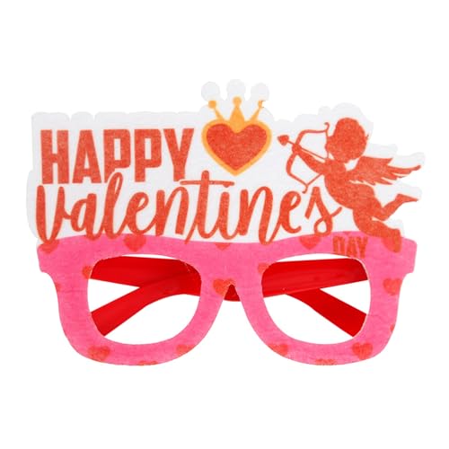 Awydky Dekorative Brille zum Valentinstag, für Party, Urlaub, Hochzeit, Geburtstag, Zubehör, Foto-Requisiten, Brillen, Frauen, Mädchen, Valentinstagsbrille von Awydky