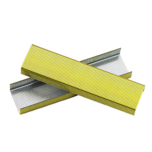 4000 Gelbgold Heftklammern Standard 1/4 Zoll Länge 26/6 Heftklammern für Standard Schreibtischheftgerät, 100 Heftklammern pro Streifen, 4 Boxen mit 1000 Heftklammern, insgesamt 4000 Gelbgold 4000 Gelbgold Heftklammern Standard 1/4 Zoll Länge 26/6 Heftklammern für Standard Schreibtischheftgerät, 100 Heftklammern pro Streifen, 4 Boxen mit 1000 Heftklammern, insgesamt 4000 Gelbgold von AxeWoodz
