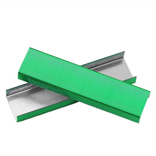 4000 grüne Heftklammern Standard 1/4 Zoll Länge 26/6 Heftklammern für Standard Schreibtischheftgerät, 4 Boxen mit 1000 Heftklammern, 4000 grüne Heftklammern insgesamt (Gesamt Reen) von AxeWoodz